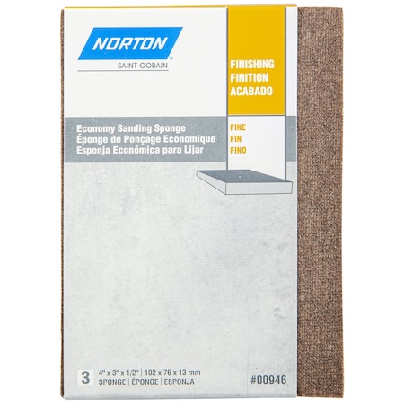 Norton Co SPONGE 3" x 4" x 1/2" 220 GRIT CS/108 NR04069